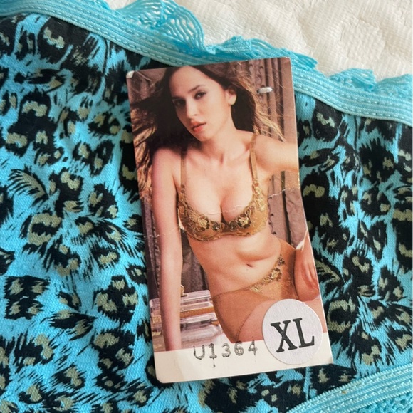 (2) NWT Pairs of Adult Women’s Underwear Panties Animal Print Lace Large - Picture 6 of 6